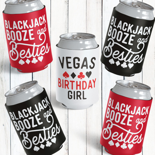 Blackjack Booze & Besties Can Cozies