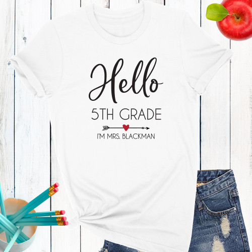 Hello School Teacher Shirt