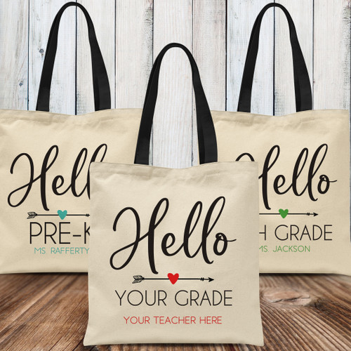 Personalized Rainbow Teacher Tote – HemmyLouDesigns