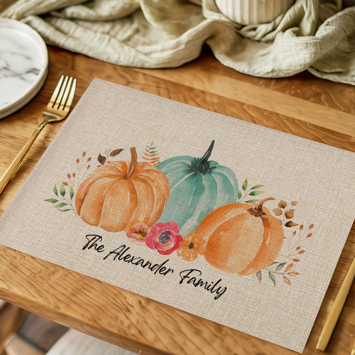 Autumn Watercolor Placemats Autumn Watercolor Placemats
