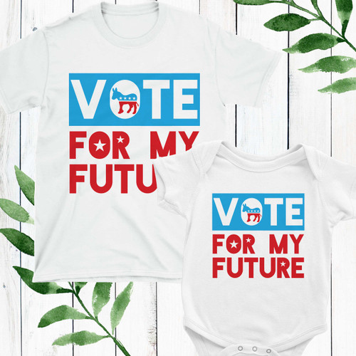 VOTE! Democrat Baby + Kids Shirts