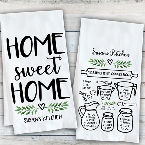 Leaf & Heart Kitchen Towels