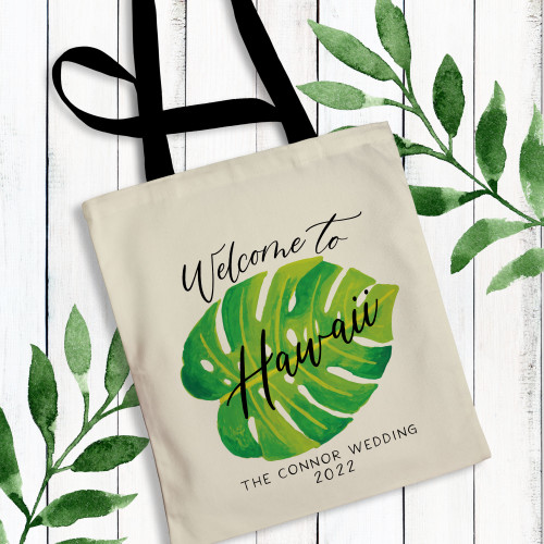 Tropical Leaf Custom Drink Pouches