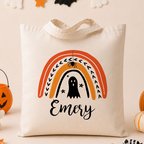 Mod Rainbow Halloween Trick or Treat Bags