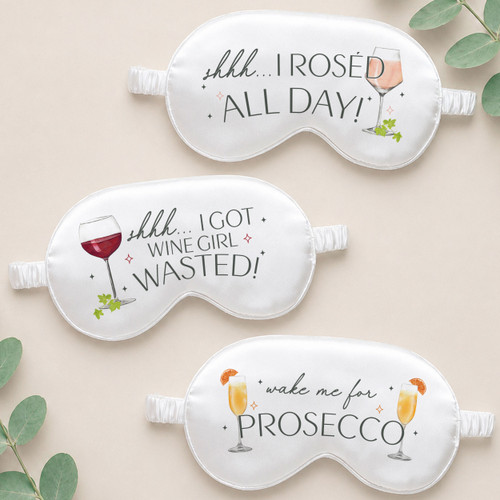 Wine Theme Sleep Masks