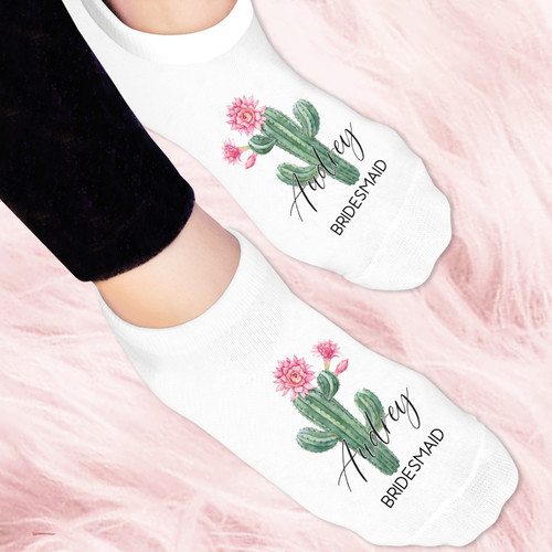 Succulent Cactus Womens Socks