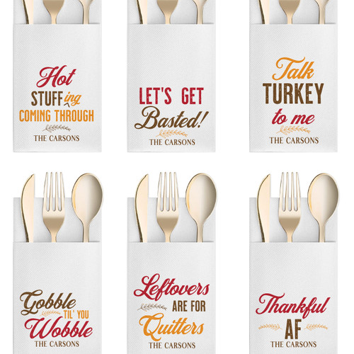 Funny Thanksgiving Napkins Funny Thanksgiving Napkins