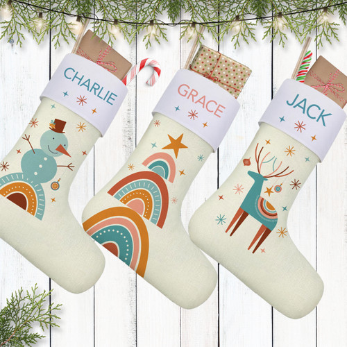 Boho Christmas Stockings Boho Christmas Stockings