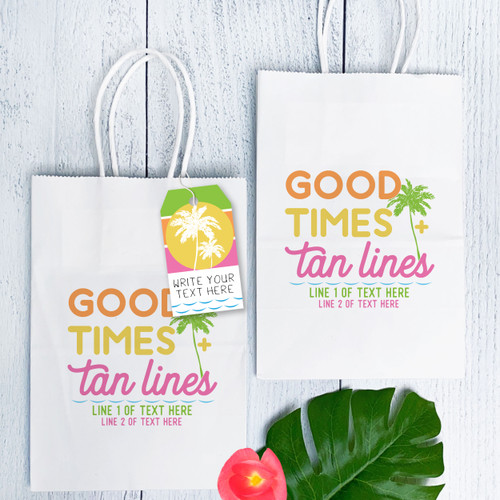 Good Times + Tan Lines Paper Gift Bags