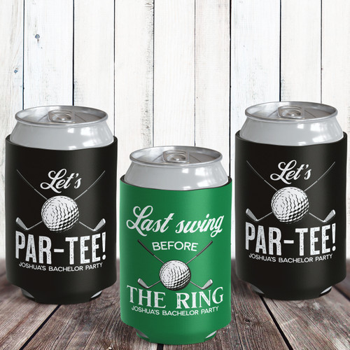 Bachelor Party Decorations for Men - Groomsmen & Groom Beverage Can Cooler  Sleeves & Party Game - Bachelor Party Favors for Wedding, Insulated