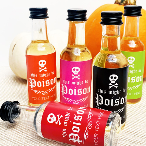 Might Be Poison Mini Liquor Bottles + Labels