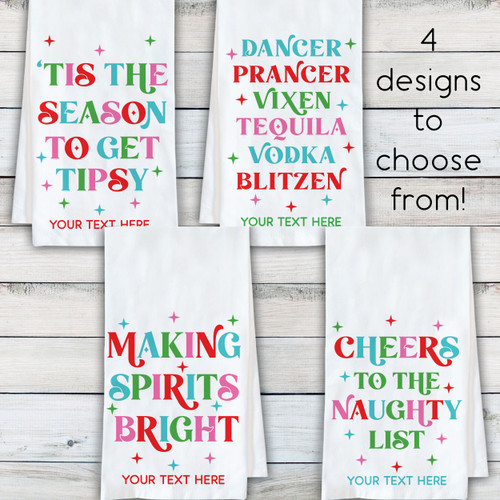 Santa's Nice or Naughty List Personalized Tea Towels – A Gift