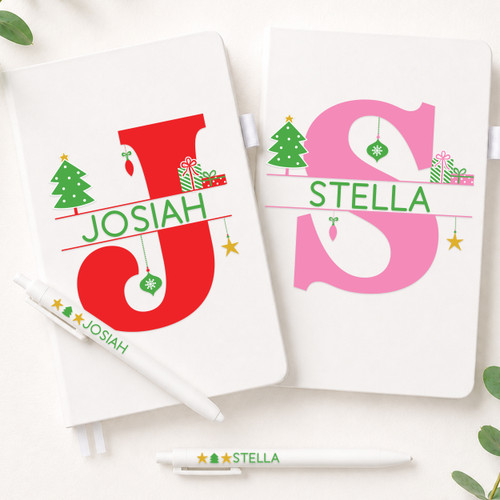 Christmas Monogram Notebook