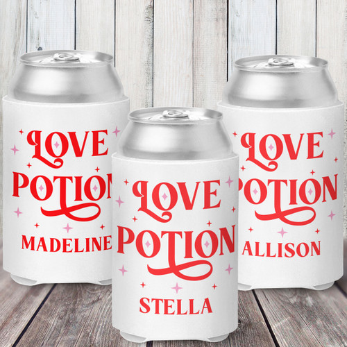 Love Potion Valentine Can Coolers