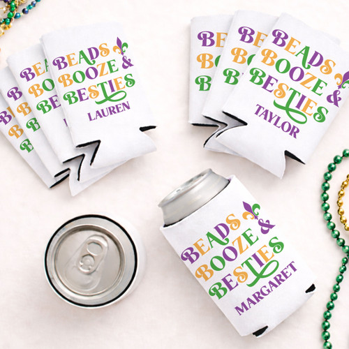 Beads Booze + Besties Can Coolers