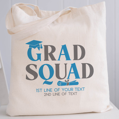 Retro Grad Squad Tote Bags