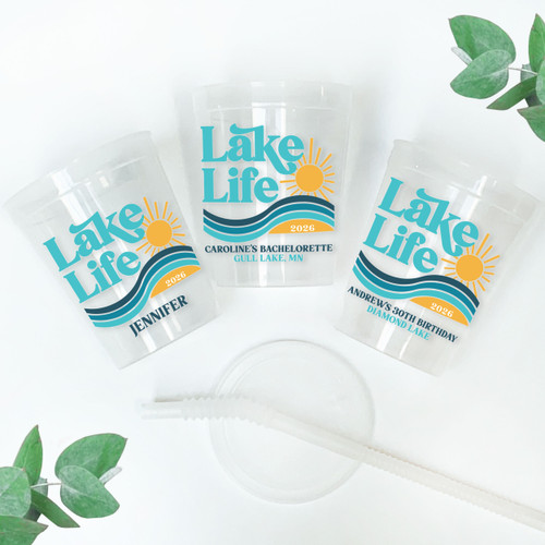 Lake Life 16oz Clear Cups