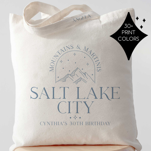 Mountain Destination Tote  + Favor Bags