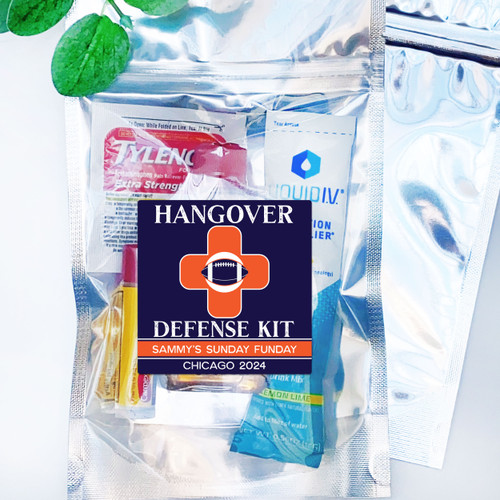 Football Hangover Label + Resealable Bags Football Hangover Label + Resealable Bags