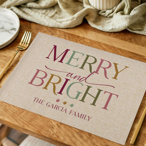 Boho Merry and Bright Placemat