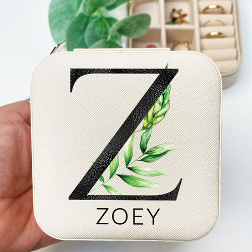 Tropical Monogram Jewelry Box Tropical Monogram Jewelry Box