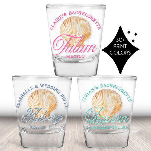 Coastal Seashell Shot Glasses