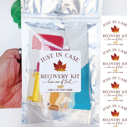 Just in Case Fall Leaf Recovery Kit Labels + Resealable Bags Just in Case Fall Leaf Recovery Kit Labels + Resealable Bags