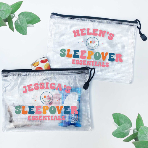 Retro Smiley Sleepover Essentials Bag