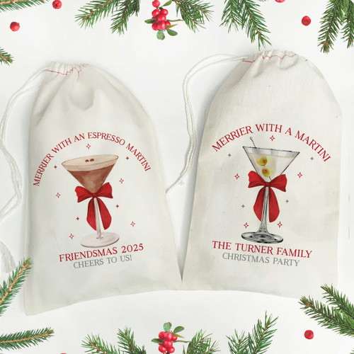 Merrier with a Martini Favor Bags