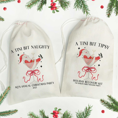 A Tini Bit Santa Favor Bags