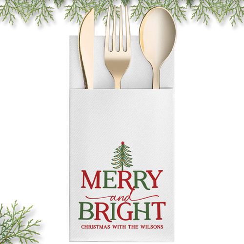 Boho Tree Merry & Bright Napkins
