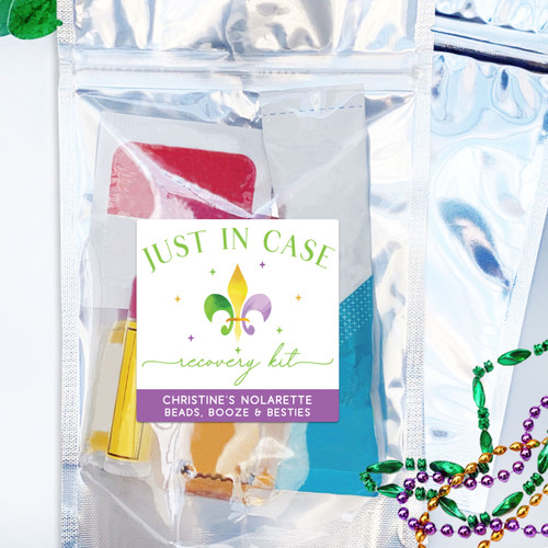 Fleur De Lis Recovery Kit Labels + Resealable Bags