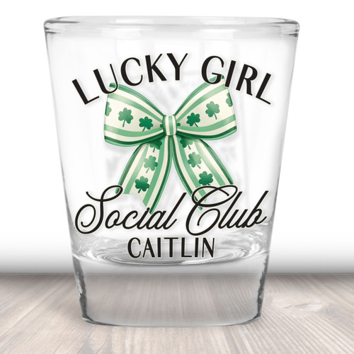 Lucky Girl Social Club Shot Glasses