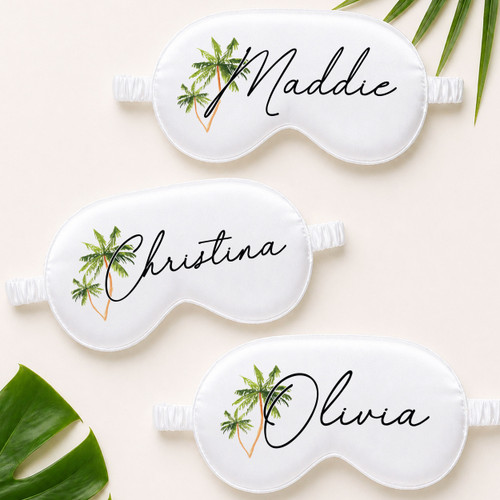 Palm Tree Name Sleep Mask
