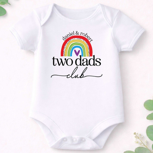 Two Dads Club Baby Shirt