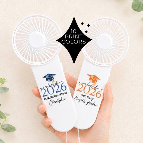 Mod Graduation Mini Fan