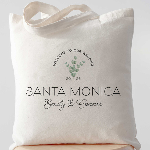 Eucalyptus Welcome Tote + Favor Bags