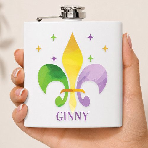 Fleur De Lis Flask