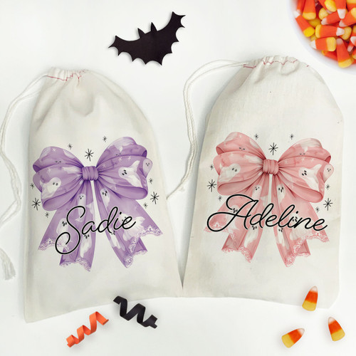 Ghostly Bows Favor Bag