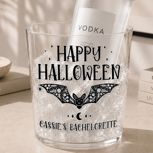 Happy Halloween Boho Bat Ice Bucket