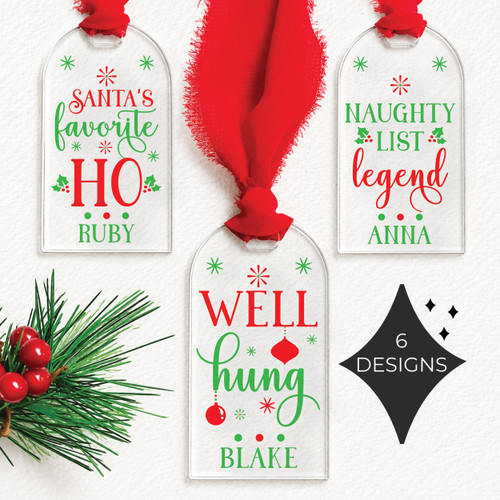 Naughty & Nice Stocking or Gift Tag