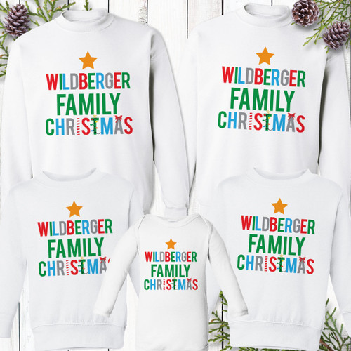 personalized christmas sweatshirts