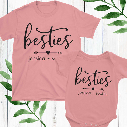 Besties Heart & Arrow Custom Shirt (More Colors)