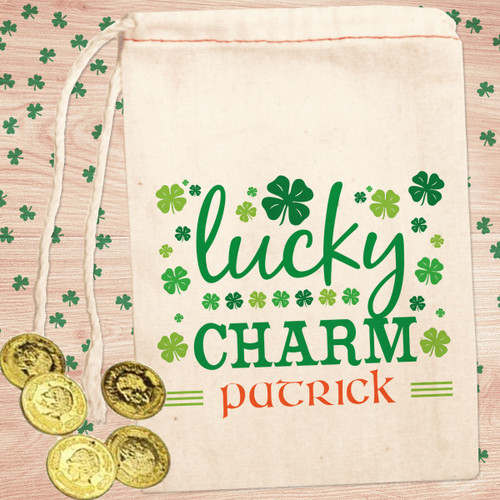 Personalized St. Patrick's Day Party Favor Bag: Lucky Charm
