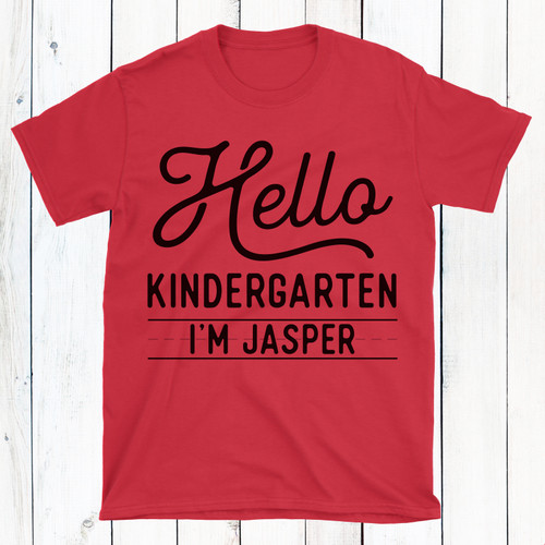 Personalized Hello Back to School T-Shirt