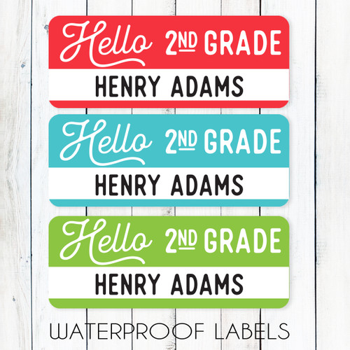 Waterproof Name Labels for Kids | This Belongs To Stickers ...