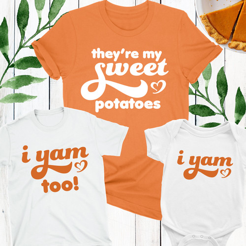 Sweet Potato Matching Shirts for Family - Adult & Childrens