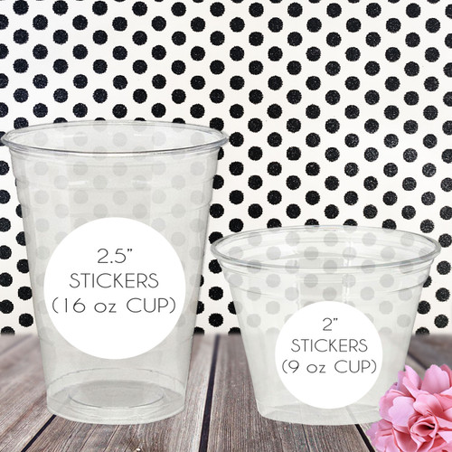 Modern Heart Custom Waterproof Favor Labels