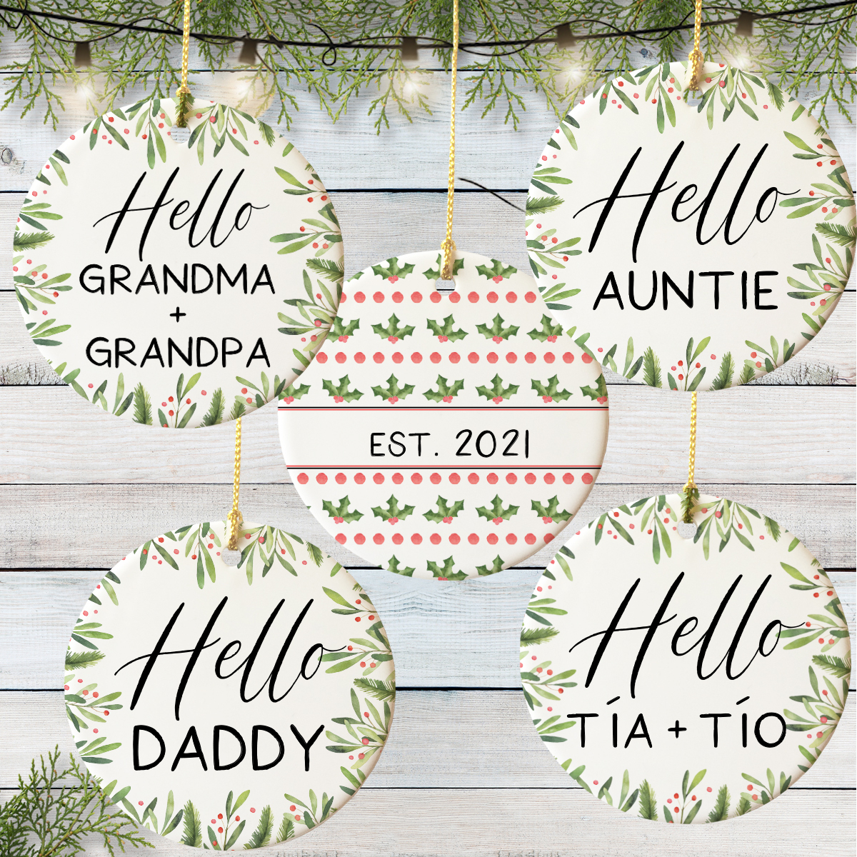 Holiday Baby Announcements