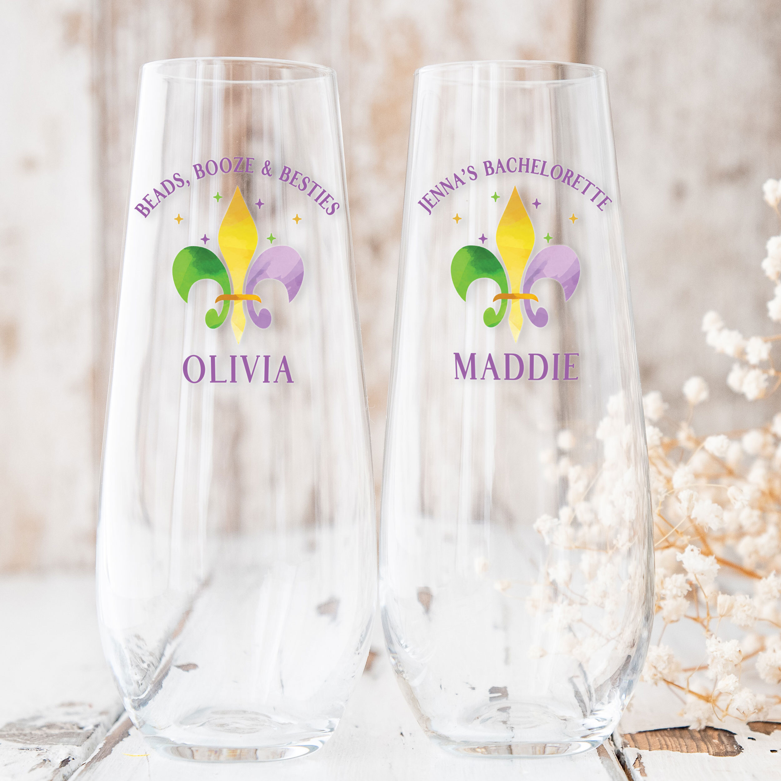 Bachelorette Wine Cups & Champagne Flute